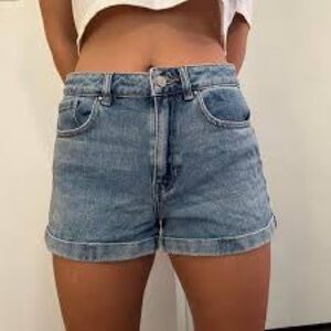 PacSun Blue Jean Mom Shorts
